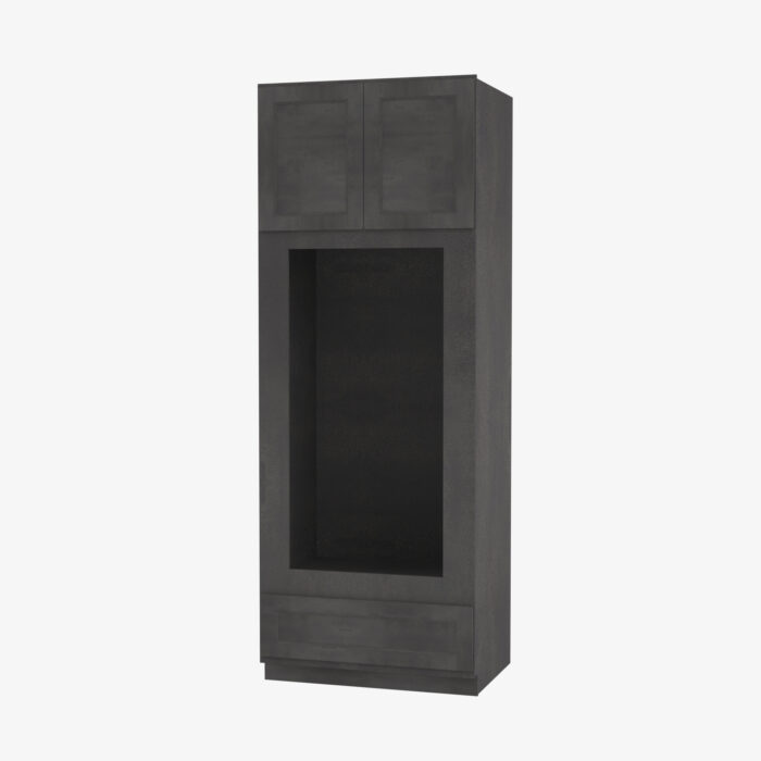 Forevermark TS OM3384B Double Door 33 Inch Tall Double Oven Oven Microwave Cabinet Townsquare Grey Grey 33 Inch Cabinet 3