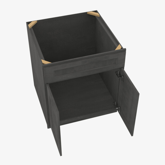 Forevermark TS SB33B Double Door 33 Inch Sink Base Cabinet Townsquare Grey Grey 33 Inch Cabinet 4