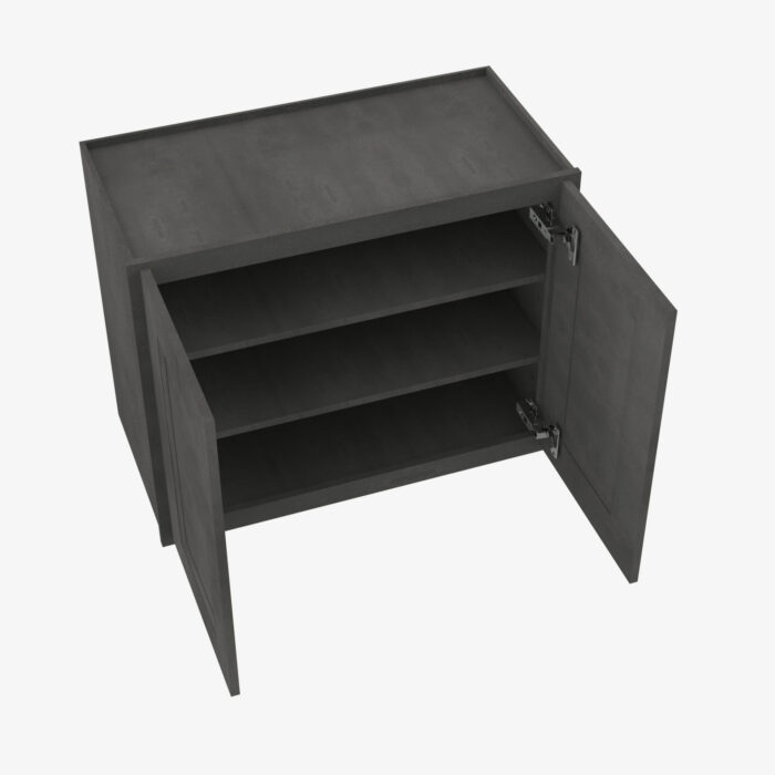 Forevermark TS W2430B Double Door 24 Inch Wall Cabinet Townsquare Grey Grey 24 Inch Cabinet 4