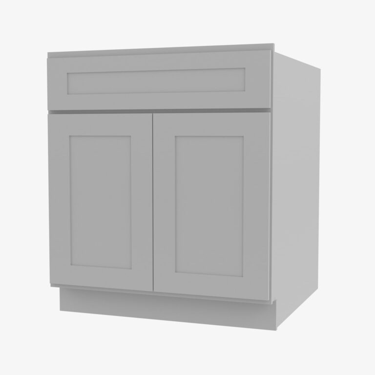 ab b24b double door 24 inch base cabinet lait gray shaker