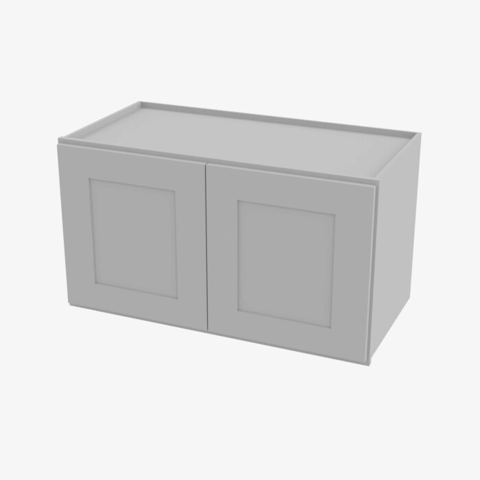 ab w2418b double door 24 inch wall cabinet lait grey shaker