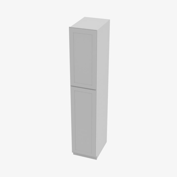 ab wp1890 double door 18 inch tall wall pantry cabinet lait grey shaker