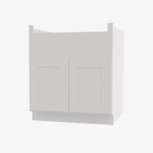 aw fsb36b double door 36 inch farm sink base cabinet ice white shaker