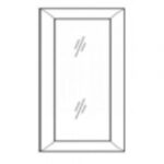 aw wdc274215gd wall glas door with no mullion and with clear glass tsg forevermark ice white shaker