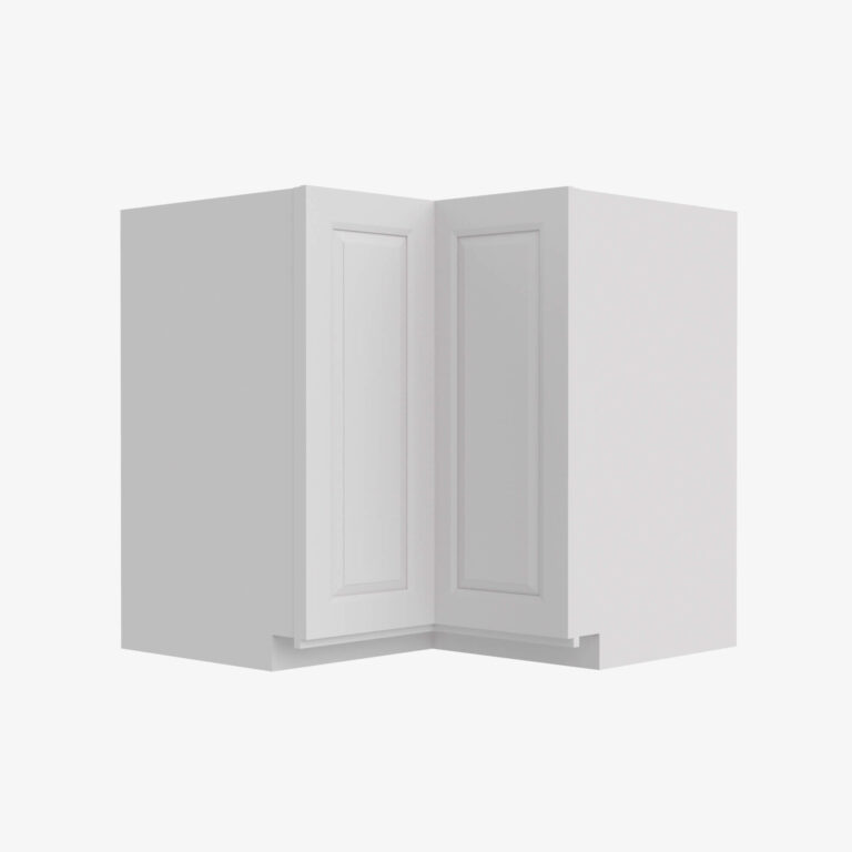 gw ls3612s ezr3612 single door 36 inch easy ez reach lazy susan base corner cabinet gramercy white
