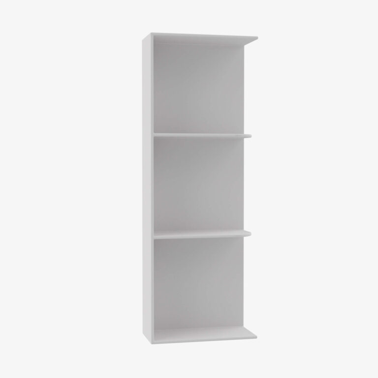 gw wes530 wall end shelf with open shelves tsg forevermark gramercy white