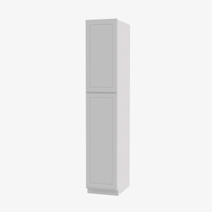 gw wp1890 double door 18 inch tall wall pantry cabinet gramercy white