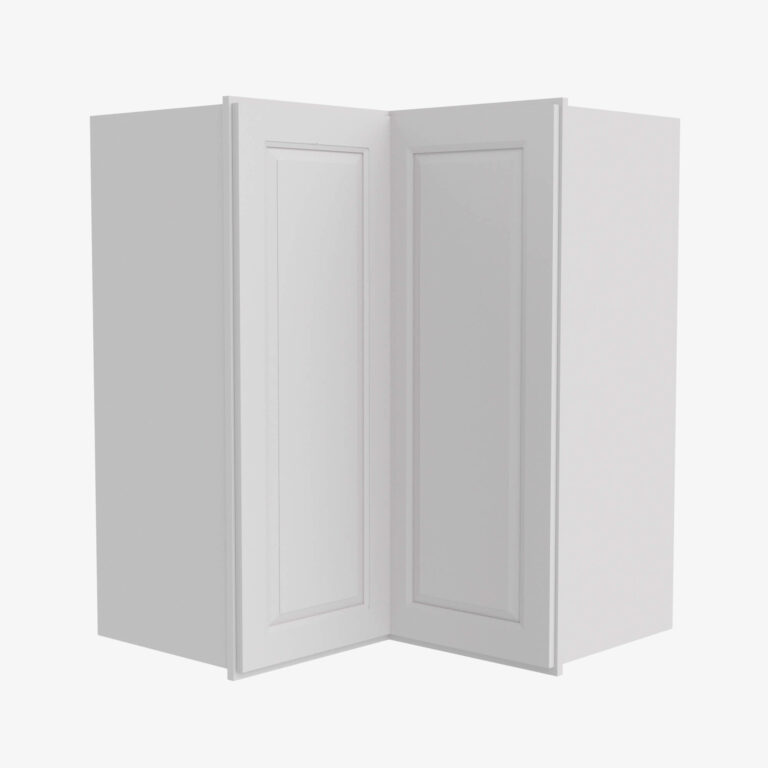 gw wsq2436 24 inch easy reach wall corner cabinet gramercy white