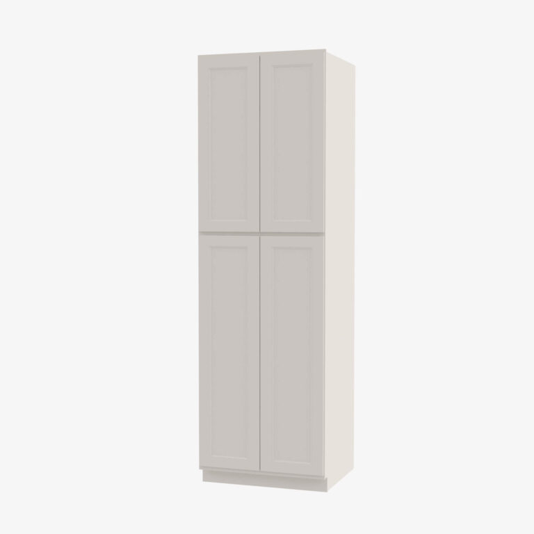 tq wp2490b tall wall pantry cabinet with butt doors tsg forevermark townplace crema