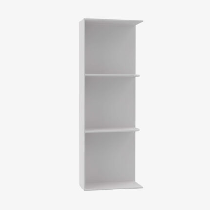 Wall End Shelf with Open Shelves TW-WES530 Forevermark Uptown White Shaker