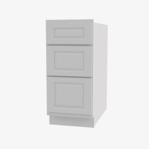 w db213 21 inch 3 drawer pack base cabinet gramercy white