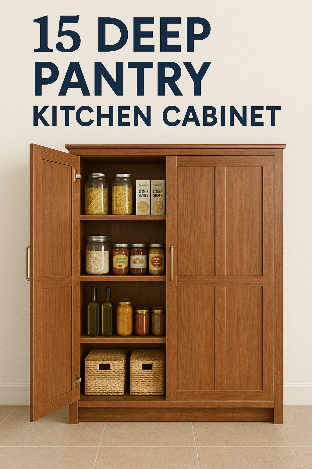 15 Deep Pantry Kitchen Cabinet