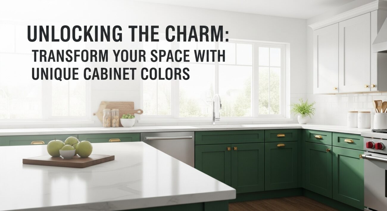 Transform Your Space with Unique Cabinet Colors