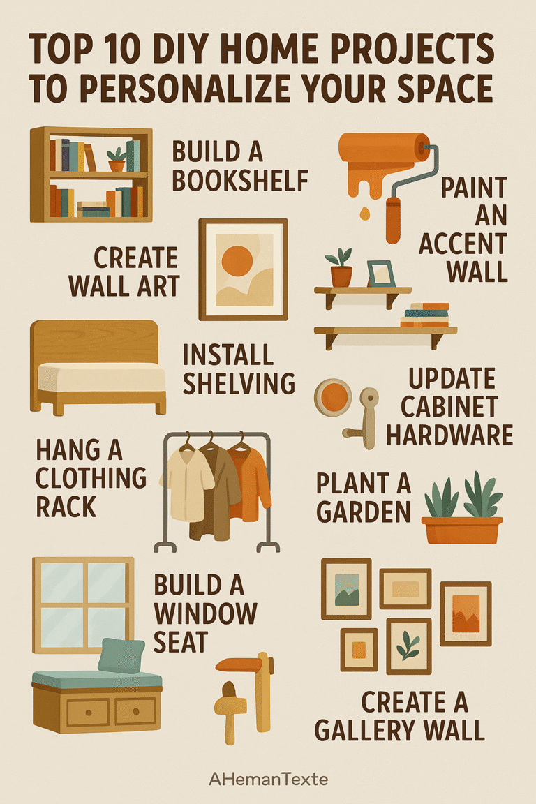 Top 10 DIY Home Projects to Personalize Your Space