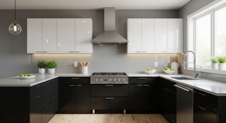 Black Base Cabinets vs White Upper Cabinets