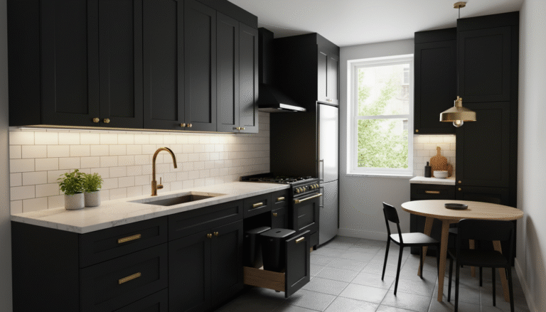 Small Kitchen, Big Impact Using Black Cabinets to Elevate Compact Spaces