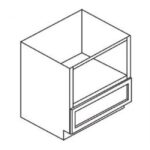 AB-B24MW 30W 24 Inch Microwave Base Cabinet | Lait Gray Shaker - Image 11