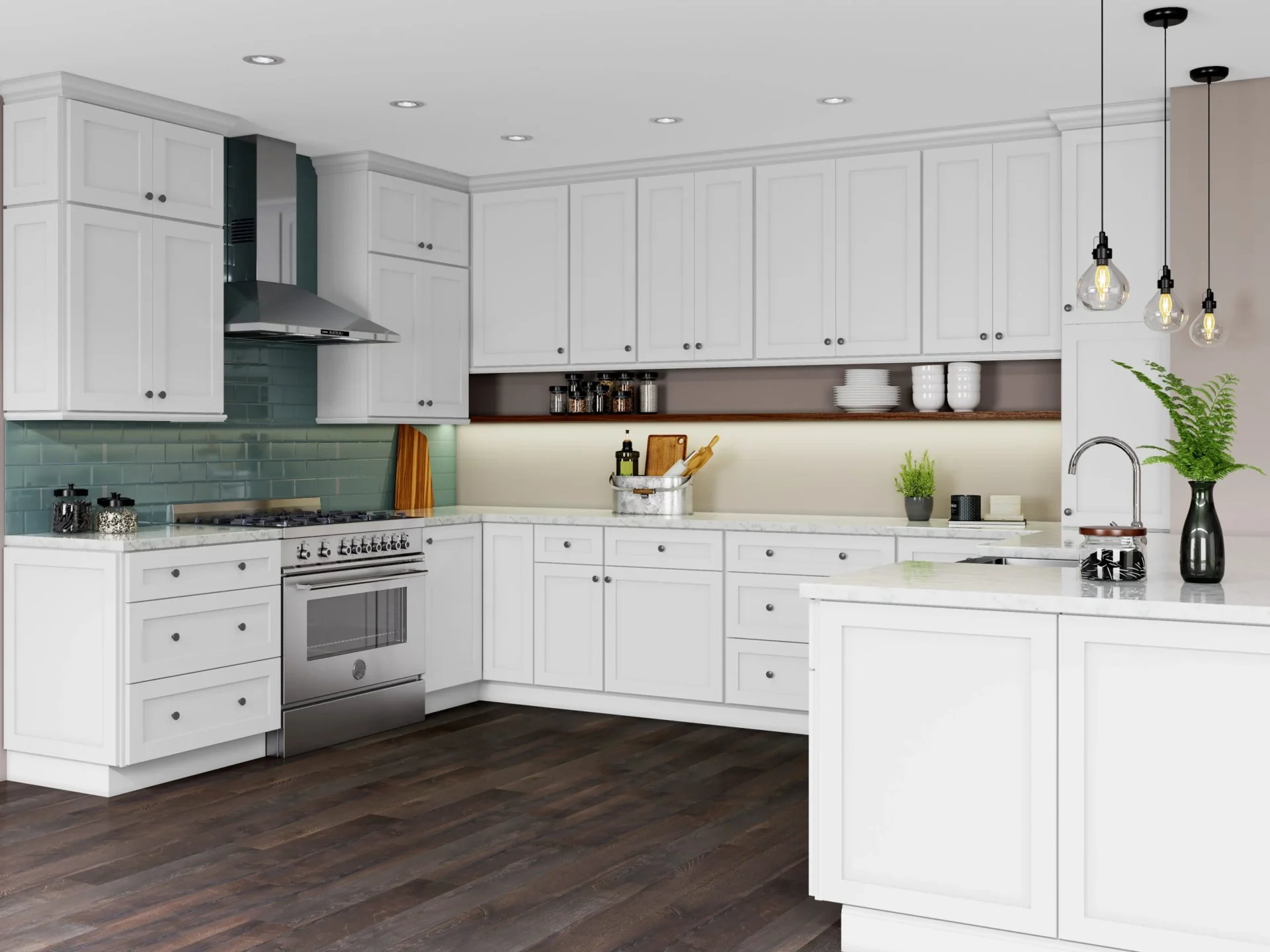 Vista White Kitchen